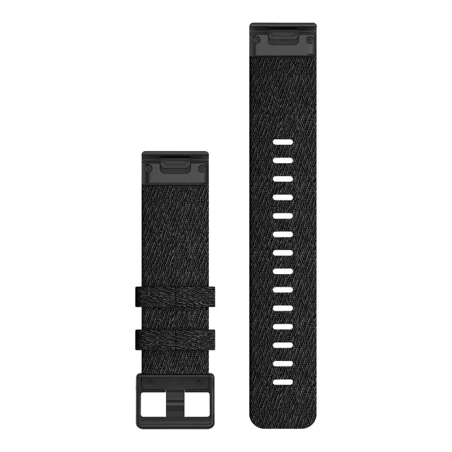 GARMIN QuickFit 22-klokkerem sort sammenflettet nylon 