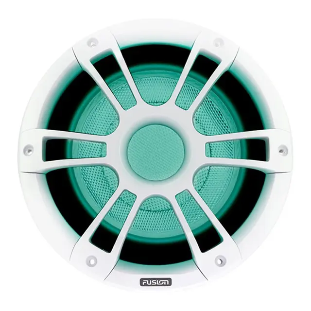 FUSION Signature Series 3 - 10" Sub 600W hvit maritim subwoofer med CRGBW 