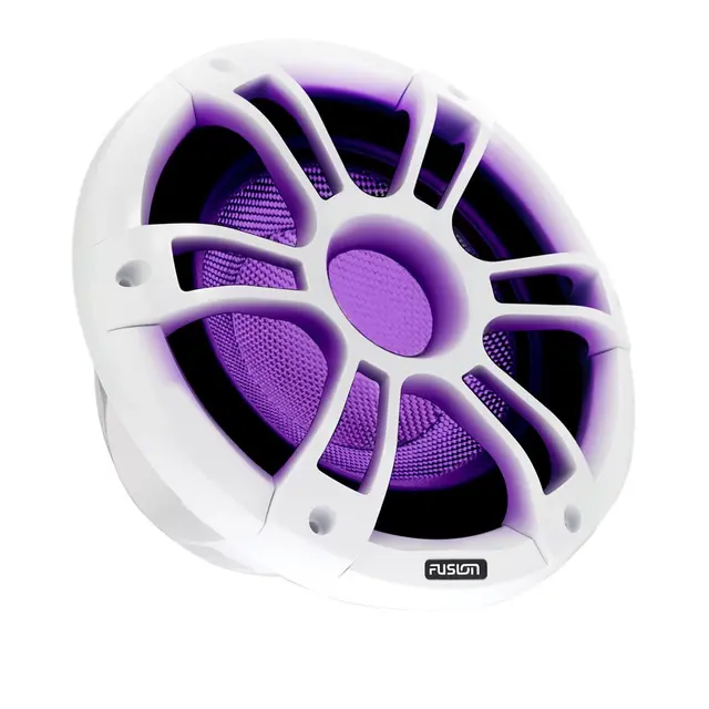 FUSION Signature Series 3 - 10" Sub 600W hvit maritim subwoofer med CRGBW 