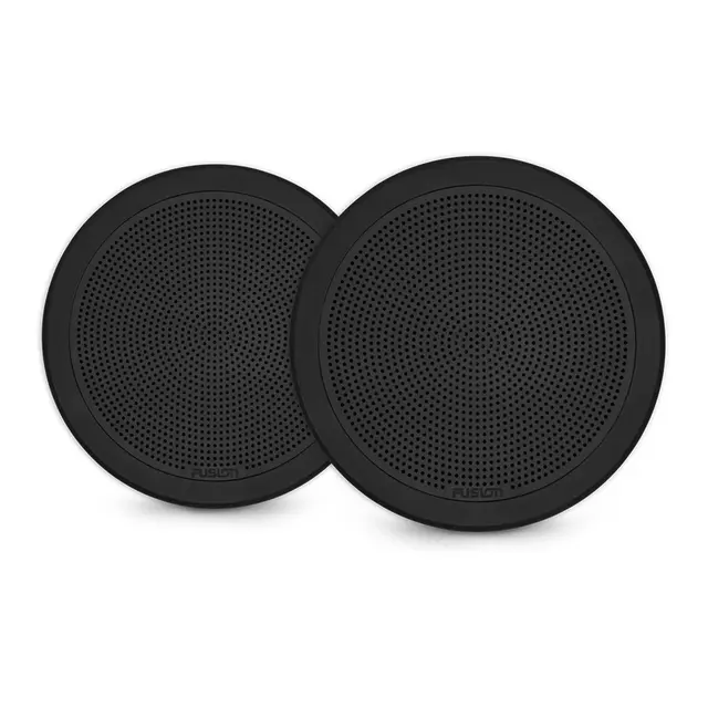 FUSION FM Series høyttalere, 6,5" 120 W rund lavprofil - sort(par) 