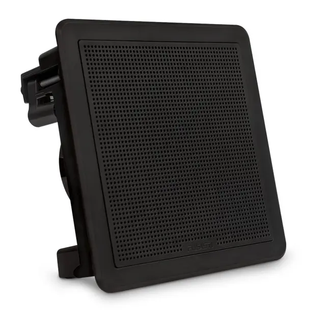 FUSION FM Series høyttalere, 6,5" 120 W kvadratisk lavprofil - sort (par) 