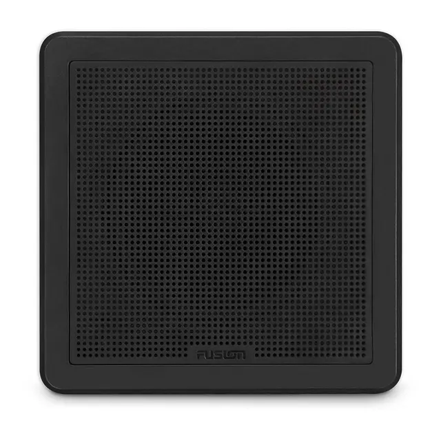 FUSION FM Series høyttalere, 6,5" 120 W kvadratisk lavprofil - sort (par) 