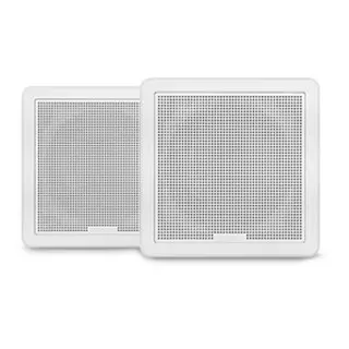 FUSION FM Series-høyttalere, 6,5" 120 W kvadratisk - hvit (par) 
