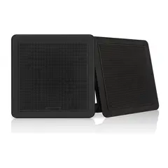 FUSION FM Series h&#248;yttalere, 7,7&quot; 200 W kvadratisk lavprofil - sort (par)