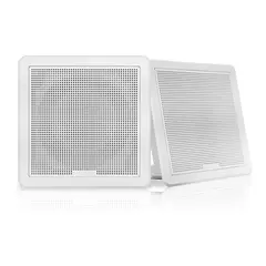 FUSION FM Series h&#248;yttalere, 7,7&quot; 200 W kvadratisk lavprofil - hvit (par)