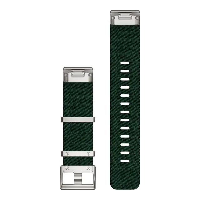 GARMIN QuickFit 22-klokkerem Jacquard-vevd nylon - furugrønn 