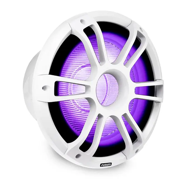 FUSION Signature Series 3 - 12" Sub 1400W hvit maritim subwoofer med CRGBW 