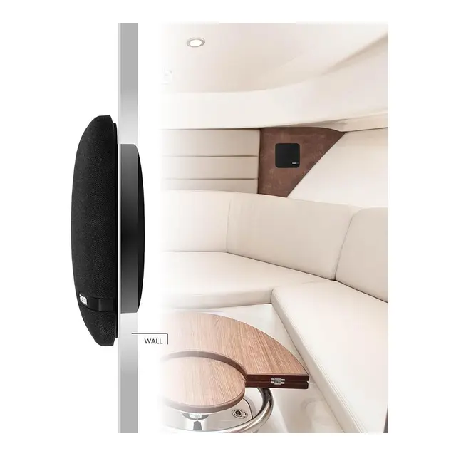 FUSION SM-Serie 6,5" 100W høyttaler sort - kvadratisk - gruntbyggende 