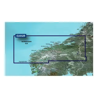 GARMIN Bluechart g3 HD - R HXEU052R: Sognefjorden-Trondheim
