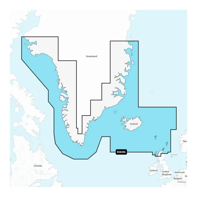 GARMIN Navionics+  NSEU620L Grønland, Island og Færøyene 