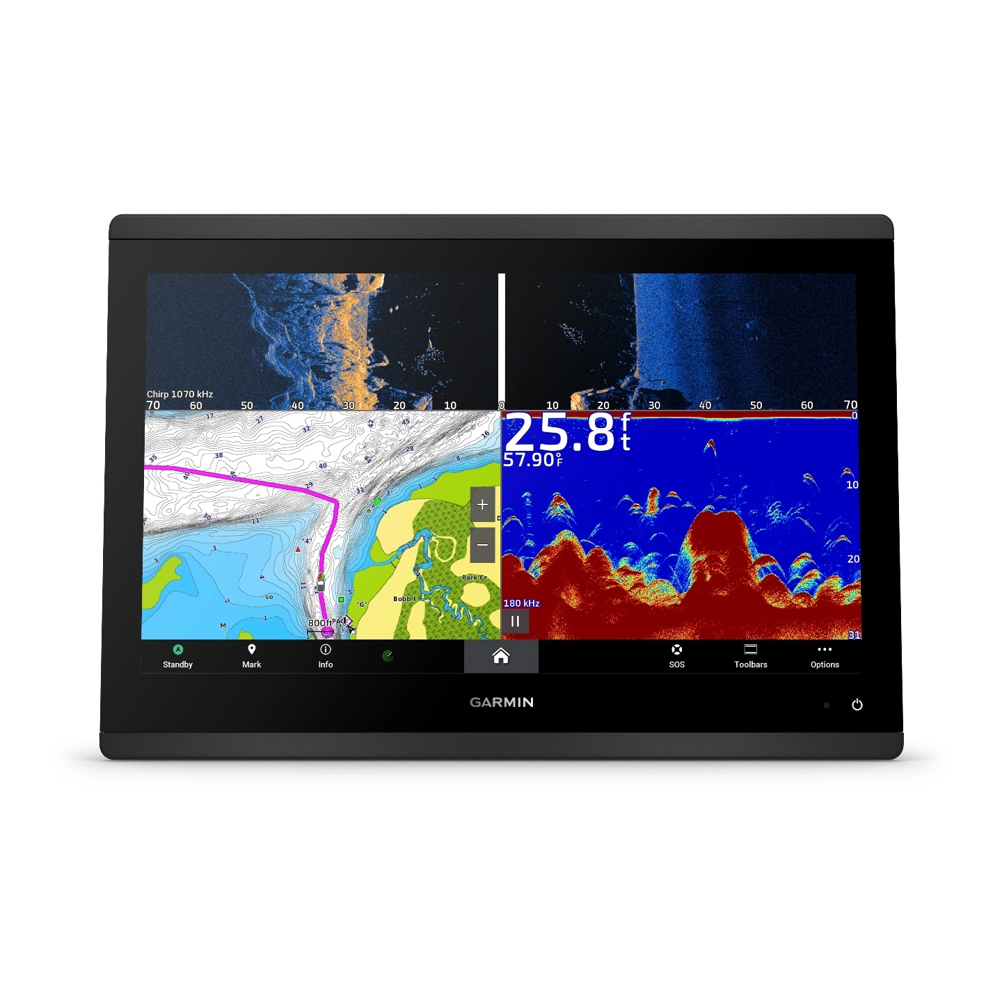 GARMIN GPSMAP 1623xsv Kartplotter m/ekko 16" IPS Touch - MFD - u/svinger