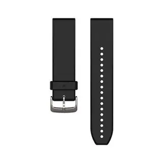 GARMIN QuickFit 22-klokkerem sort/sølvfarget silikon - classic 