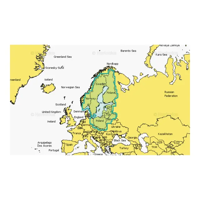 NAVIONICS+ Large Nedlasting Large nedlastingsbrikke valgfritt område 