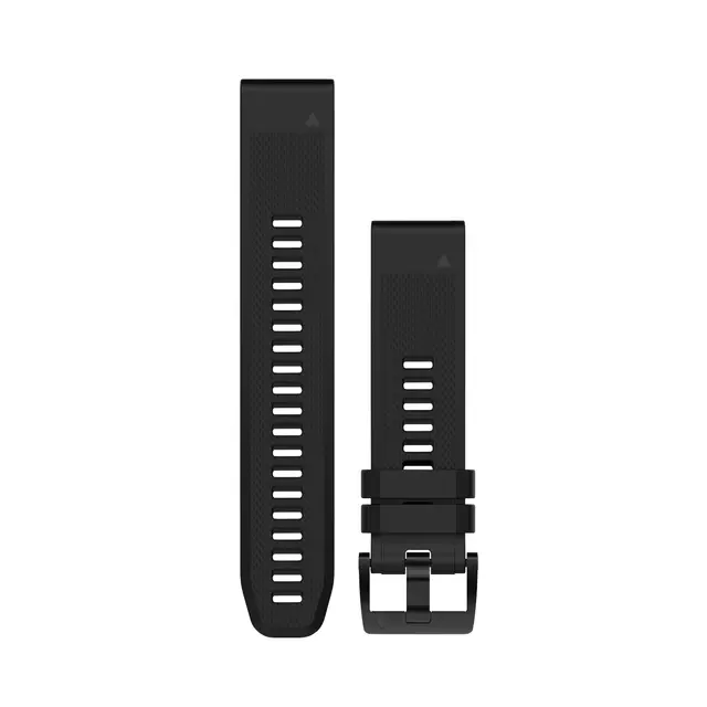 GARMIN QuickFit 22-klokkerem sort/sølvfarget silikon - classic 