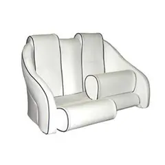 BLUE SEA "Porto Free Twin" 110 cm Offwhite m/blå kjeder - Kunstskinn