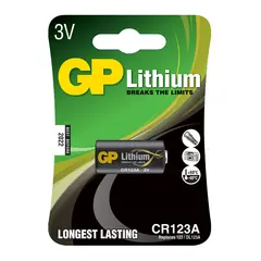 GP&#160;Pro Lithiumbatteri, CR123A 1 stk