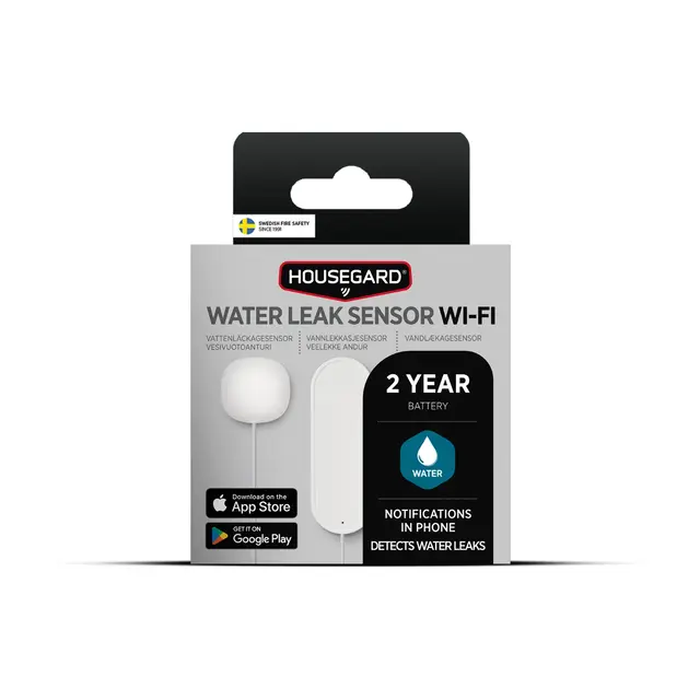 HOUSEGUARD LUMA Vannlekkasje sensor Smart vannsensor - App - Wifi 