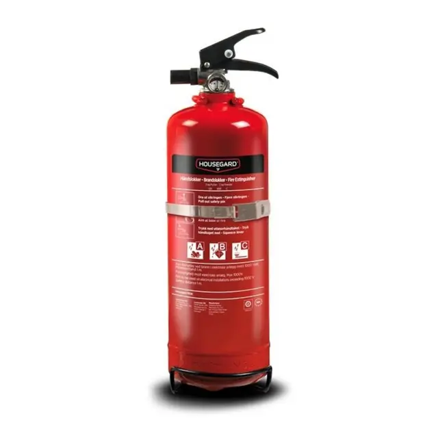 HOUSEGARD Pulverslukker 2 kg (2021) Rattmerket - Brannklasse: ABC 
