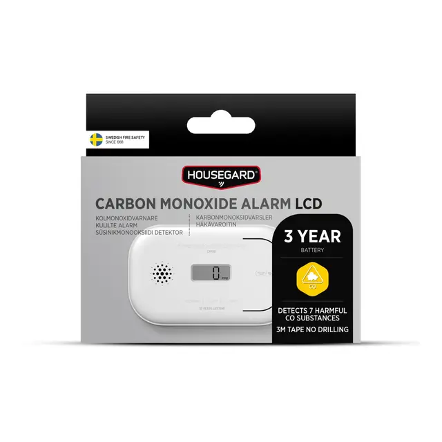 HOUSEGUARD CO alarm - batteridrevet Karbonmonoksid alarm 