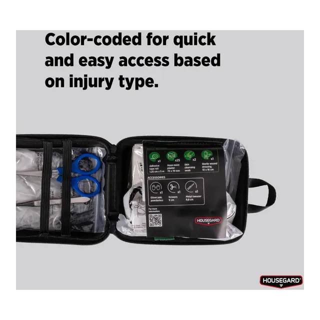 HOUSEGUARD Førstehjelpsveske Compact - 32 pcs 