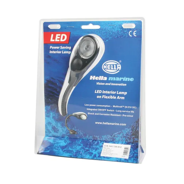 HELLA MARINE Kartlampe 400mm LED FlexiLed - Hvit / rød lys 