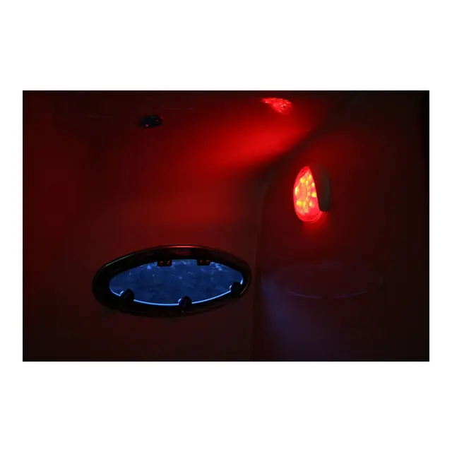 HELLA MARINE EuroLED 130 Touch Hvit + rødt nattlys / Hvit ramme 
