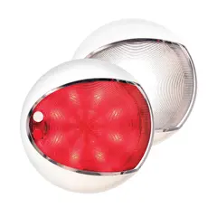 HELLA MARINE EuroLED 130 Touch Hvit + r&#248;dt nattlys / Hvit ramme