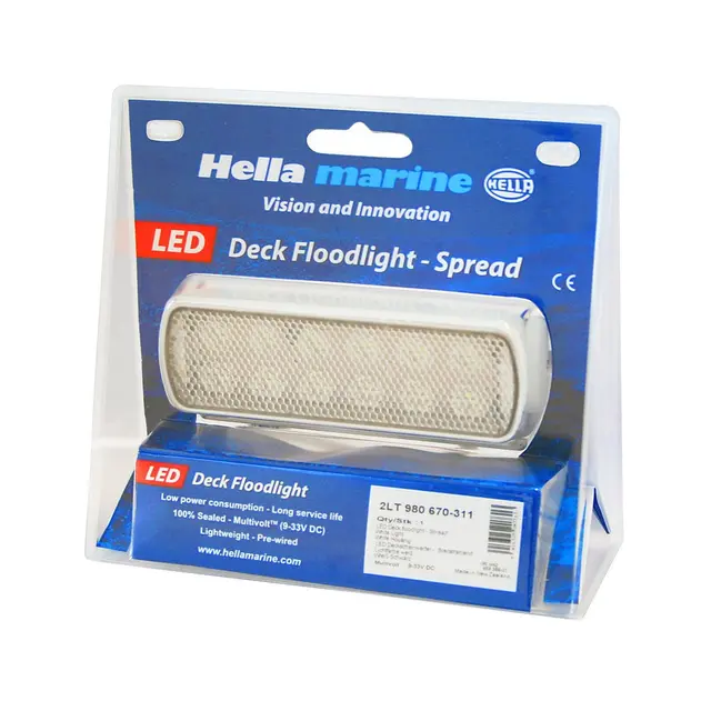 HELLA MARINE Dekkslys LED, Sea Hawk Hvit IP 67 