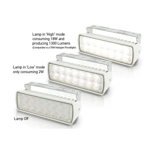 HELLA MARINE Dekkslys Sea Hawk XLR 1300 lumen - Hvit 