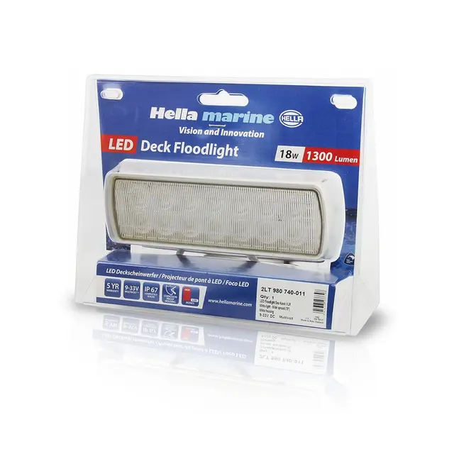 HELLA MARINE Dekkslys Sea Hawk XLR 1300 lumen - Hvit 