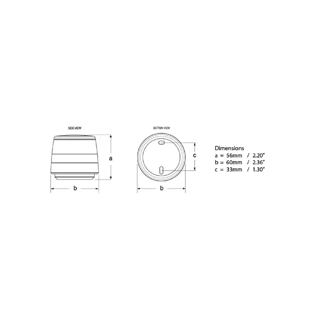 HELLA MARINE NaviLED 360 Compact sort (anker) 