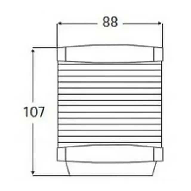 HELLA MARINE Lanterne - Signal Rød Sort, stor - mod. 2984 - 2 nm 