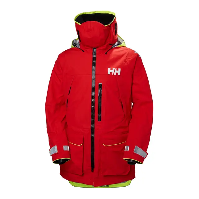 HELLY HANSEN Seiljakke - Ægir Ocean Alert Red - L 