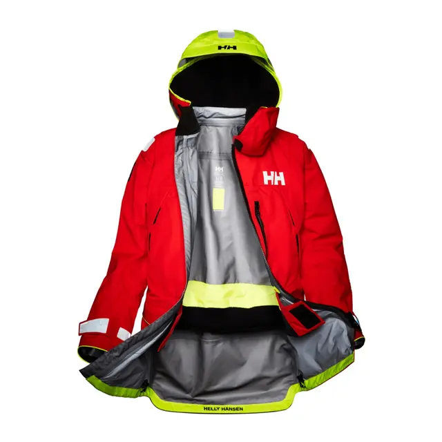 HELLY HANSEN Seiljakke - Ægir Ocean Alert Red - L 