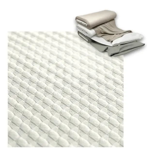 Elastisk Pute-/Møbeltrekk - Offwhite L: 5m , B: 45-75 cm - i sømløs tubeform 