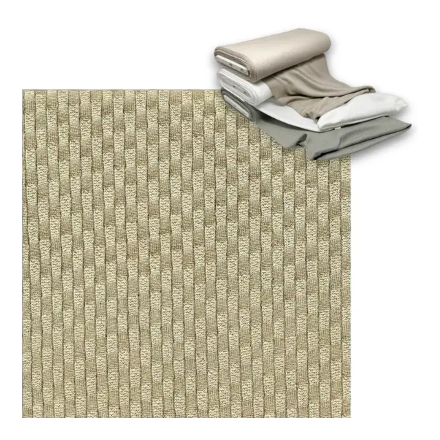 Elastisk Pute-/Møbeltrekk - Beige L: 5m , B: 45-75 cm - i sømløs tubeform 