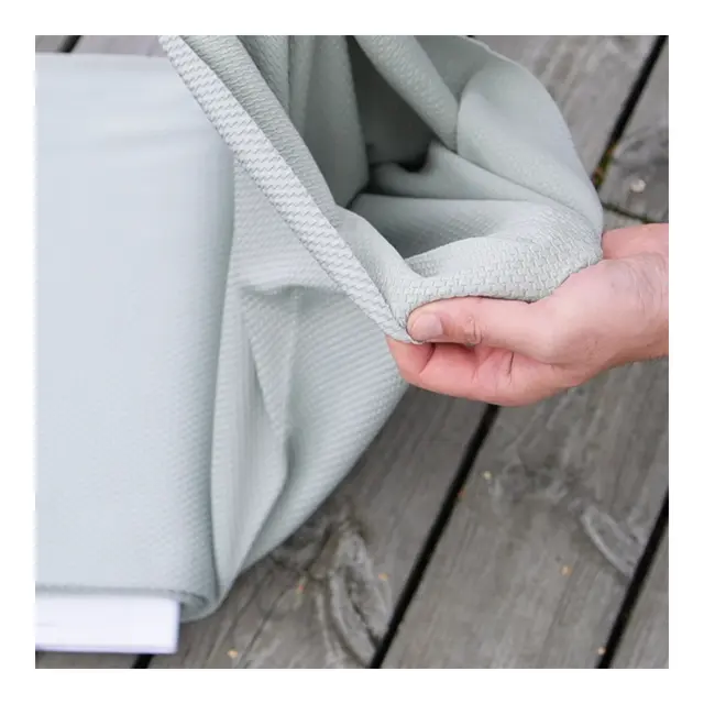 Elastisk Pute-/Møbeltrekk - Mud/ Gray L: 5m , B: 45-75 cm - i sømløs tubeform 