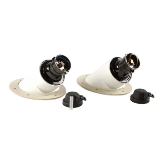 HELLA MARINE Bauglys 12V, hvit Ett par 