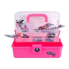FLADEN Fiskeskrin til Barn. M/innhold. Rosa