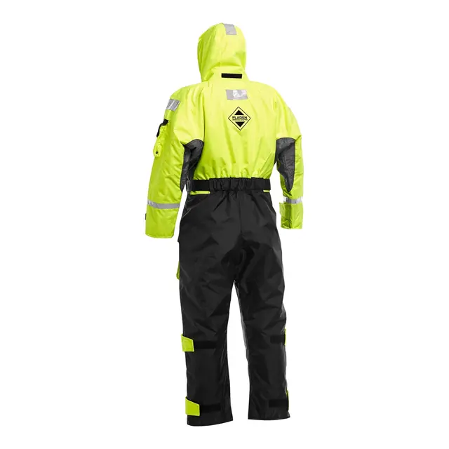 FLADEN  Flytedress 845XY - Str. L Sort/gul 