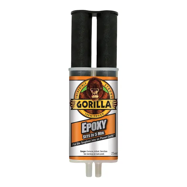 GORILLA Epoxylim To-komponent. Ekstrem høy styrke - 240 kg/cm2. 