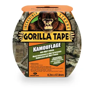 GORILLA Tape 48mm - Camo. 8,2 m - bra heft - inne og utend&#248;rs