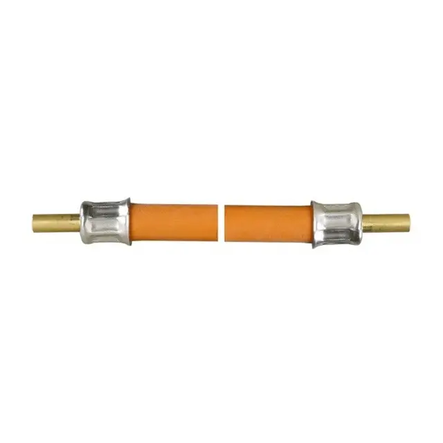 Gasslange maskinpresset, Ø8mm - 1 meter 8mm rør inn og ut 