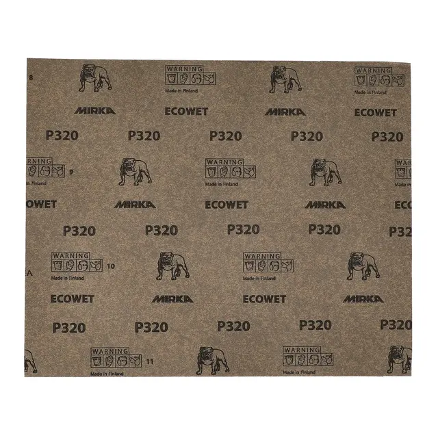MIRKA EcoWet EAN - Våtslipepapir K180 - 230x280mm - 1/pkn. 