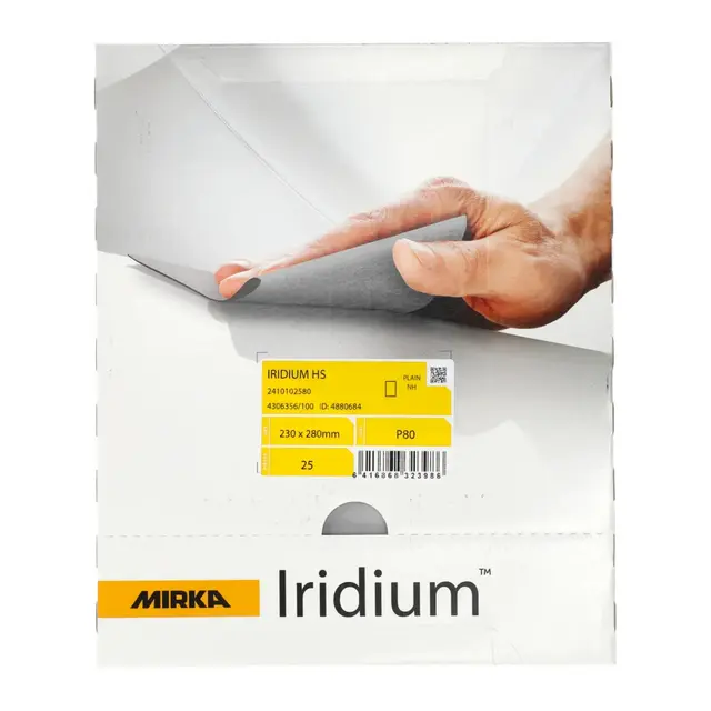 MIRKA Slipepapir - Iridium HS 230x280mm P120 - 25/Pack 