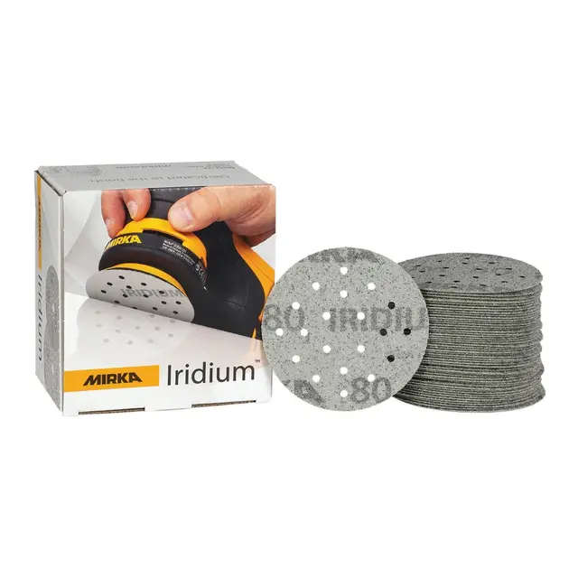 MIRKA Iridium Ø77mm 20H Grip K120 - 50 pk 