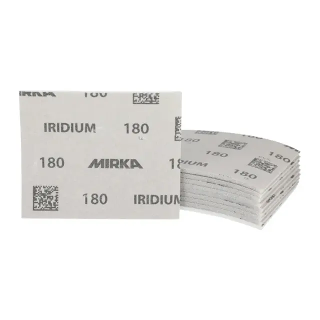 MIRKA Slipematte - Iridium HS Soft P180 - 115x140 mm - 10/Pack 
