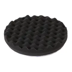 MIRKA Polerpute Svamp Pro Sort - &#216;150mm 2 stk - Sort Vaffelm&#248;nster