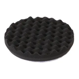 MIRKA Polerpute Svamp Pro Sort - &#216;150mm 2 stk - Sort Vaffelm&#248;nster