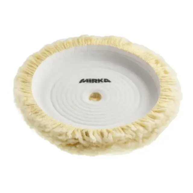 MIRKA Polerpute Twisted Wool -180mm for bakplate m/borrelås 